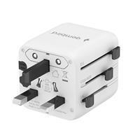 TECHMADE GEMBIRD ADATTATORE UNIVERSALE DA VIAGGIO BIANCO