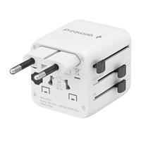 TECHMADE GEMBIRD ADATTATORE UNIVERSALE DA VIAGGIO BIANCO