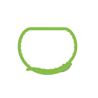 TECHMADE CINTURINO PER FREETIME IN  GOMMA GREEN