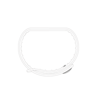 TECHMADE CINTURINO PER FREETIME IN  GOMMA WHITE